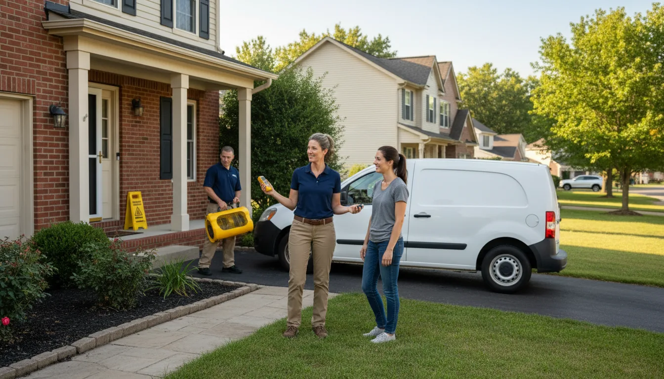 Residential water damage restoration in Lewis, CO